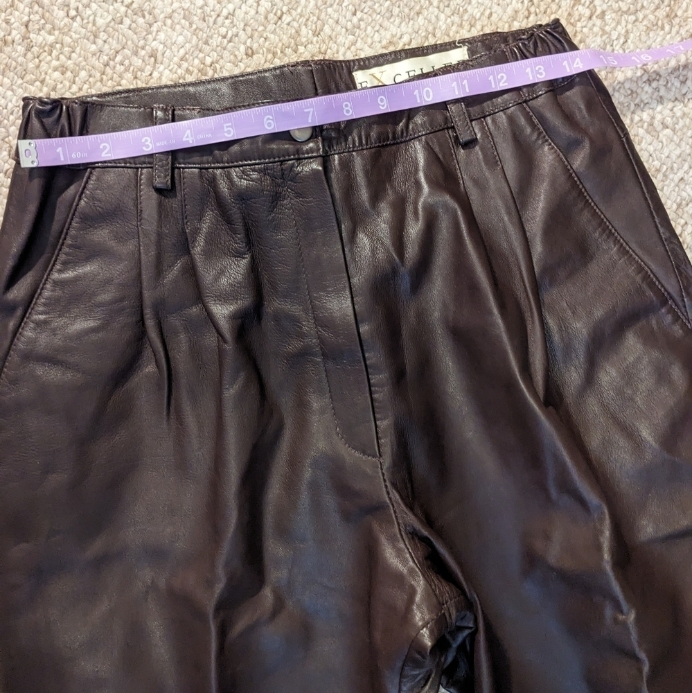 Vintage Excelled Leather pants size 8 - Picture 4 of 11